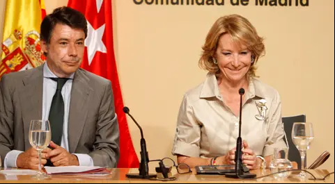 La presidenta de la Comunidad de Madrid, Esperanza Aguirre
