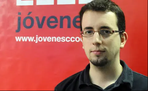 Javier Pueyo, adjunto a la secretaría de juventud de Comisiones Obreras.