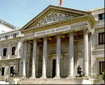 El Congreso de los Diputados en Madrid.