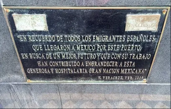 monumento inmigrantes españoles mexico
