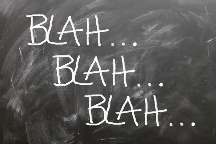 blah blah
