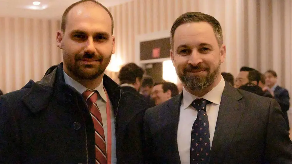Abascal con Eduardo Bolsonaro