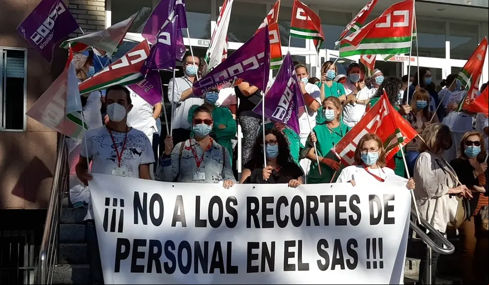 protestas recortes SAS foto CCOO Andalucía