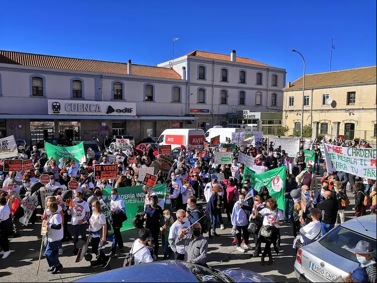 manifestacion cuencua contra ganaderia industrial