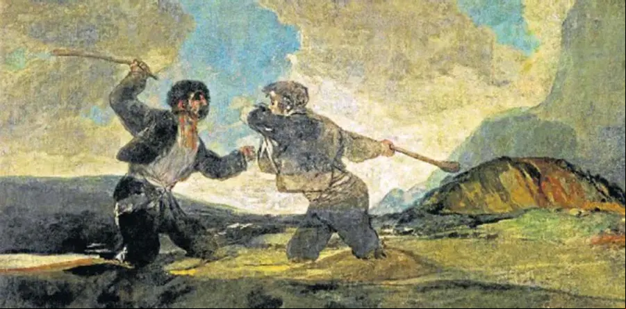 Duelo a garrotazos. Goya
