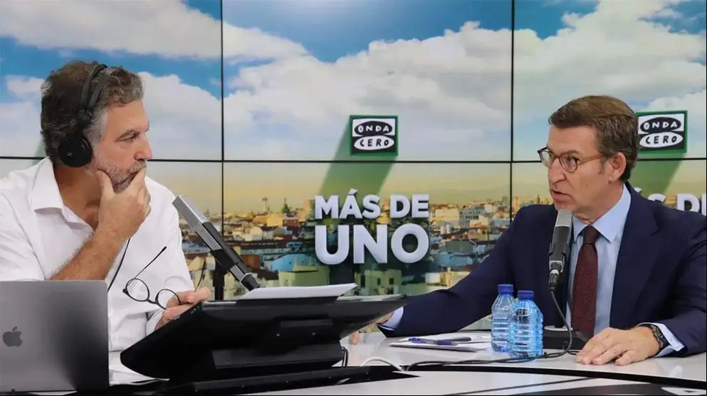 Alberto Núñez Feijóo, con Carlos Alsina en 'Más de uno' | Onda Cero