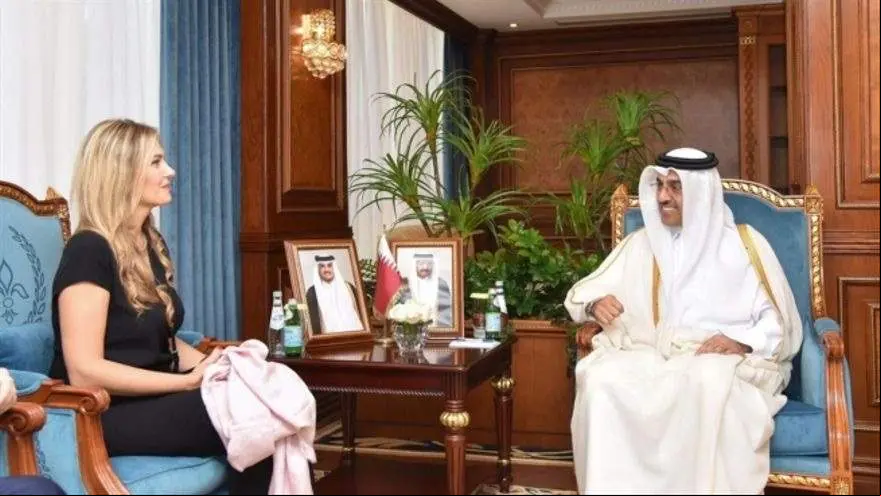 Eva Kaili en visita oficial en Qatar en octubre de 2022