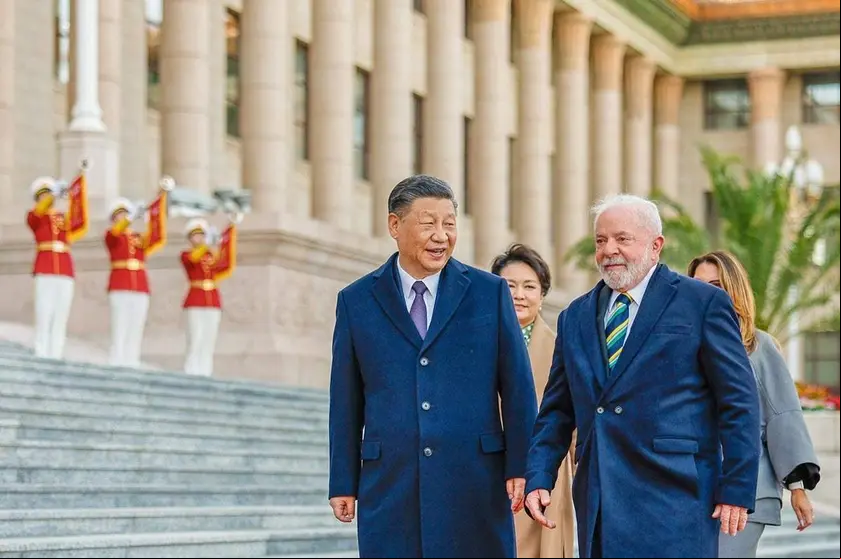 Xi Jinping y Lula da Silva