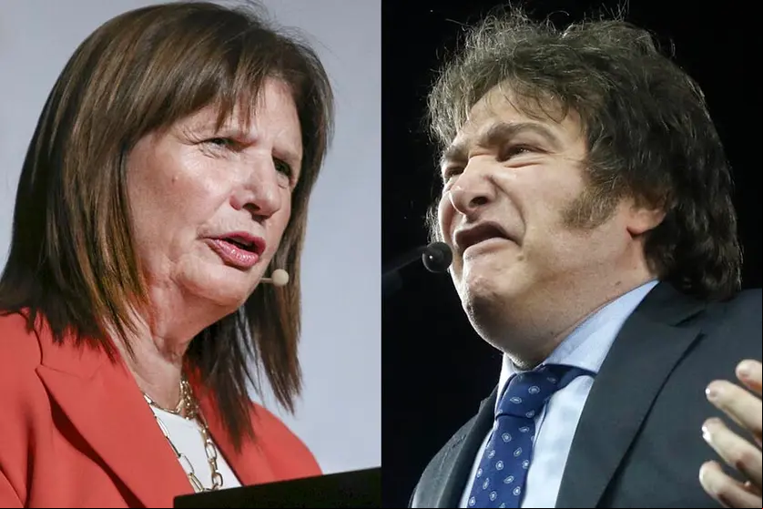 Patricia Bullrich y Javier Milei