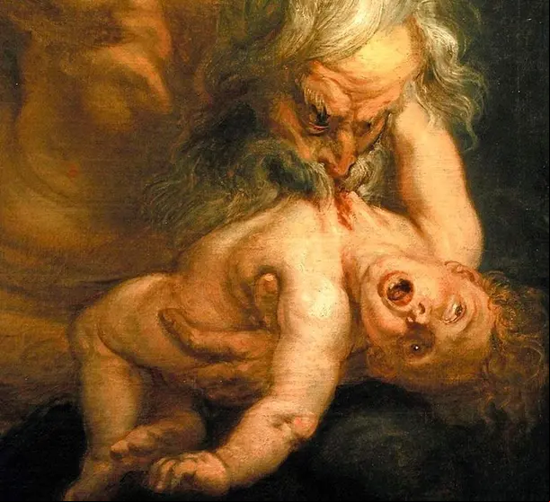 Detalle "Saturno devorando a su hijo" Peter Paul Rubens, Madrid. Museo del Prado