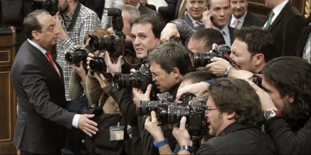 Reporteros gráficos en el Congreso de los Diputados