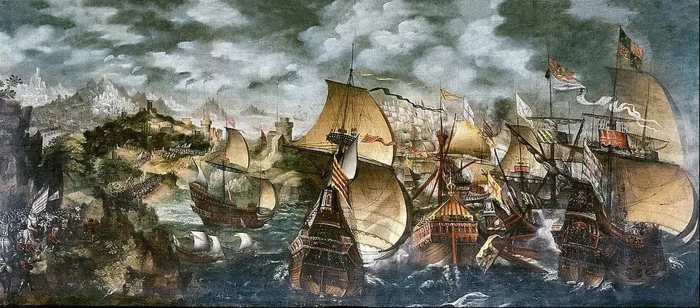 La_batalla_de_Gravelinas,_por_Nicholas_Hilliard