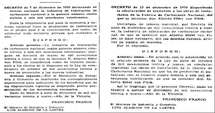 decretos franco