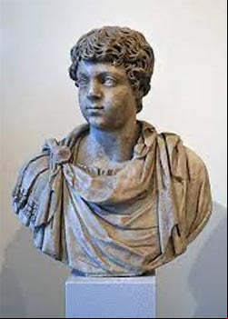 El emperador caracalla de joven.