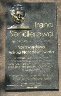 Irena Sendler placa conmemorativa