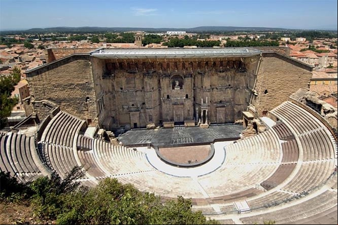 Teatro romano de Orange en Francia