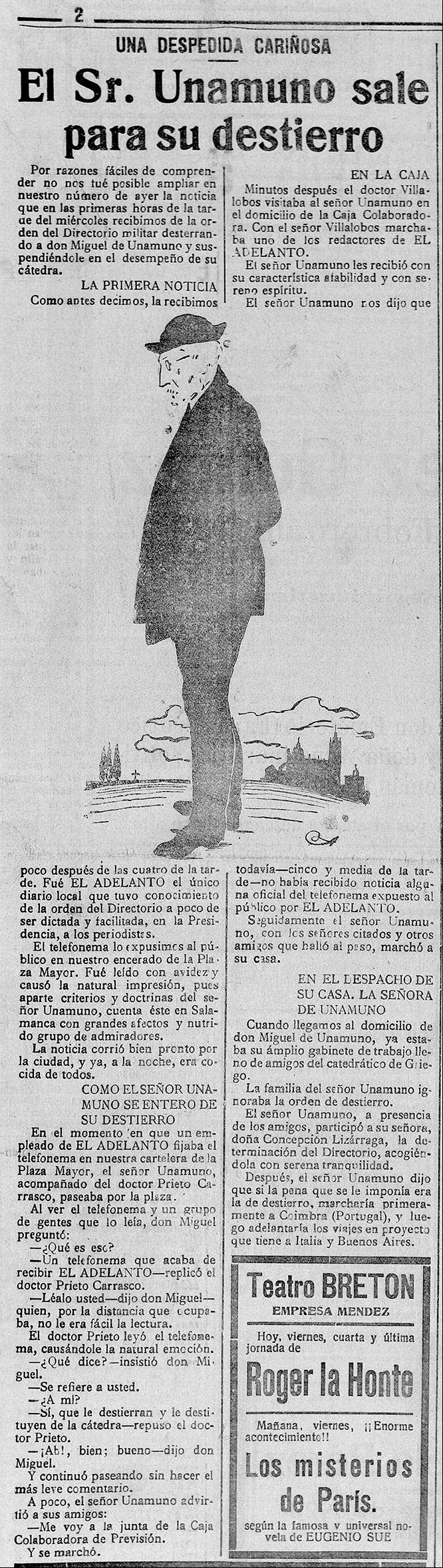 ADELANTO 22.2.1924. UNAMUNO DESPEDIDA_665