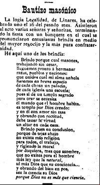 bautizo masonico