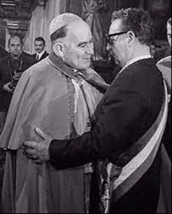 Raúl Silva Henríquez con Salvador Allende