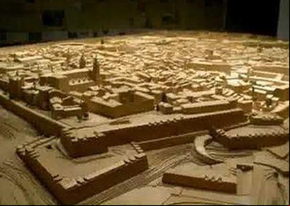 Maqueta de Pamplona del año 1900