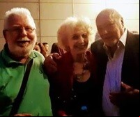 Foto de Jorge Bosso con Marisa Paredes y el veterano dirigente de CCOO Madrid, Paco Naranjo