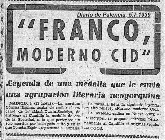 diariodepalencia.5.7.1939. twain-franco