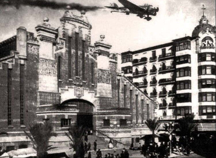 Recreación imagenn del bombadel de 25-05-1938)